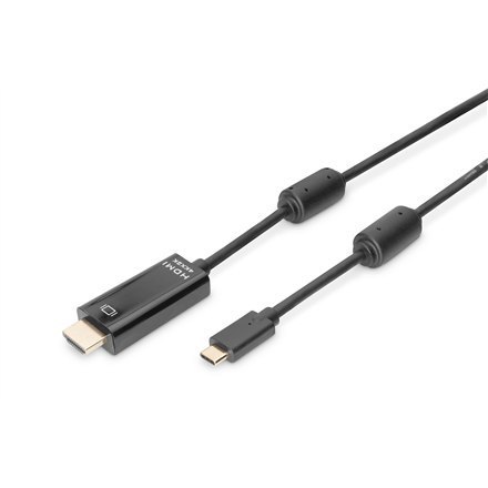 Digitus | Male | 19 pin HDMI Type A | Male | 24 pin USB-C | 2 m Digitus | Male | 19 pin HDMI Type A | Male | 24 pin USB-C | 2 m