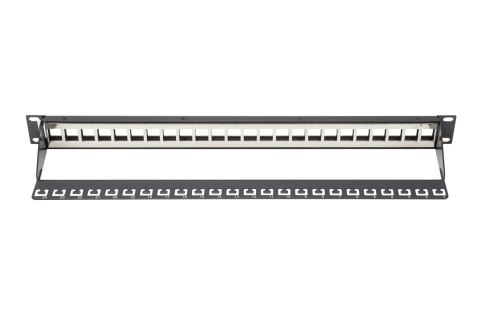 Digitus | Modular Patch Panel | DN-91411 | Black | Layout Keystone Entry: Straight; Area of application: 483 mm (19") cabinet; S Digitus | Modular Patch Panel | DN-91411 | Black | Layout Keystone Entry: Straight; Area of application: 483 mm (19") cabinet; S