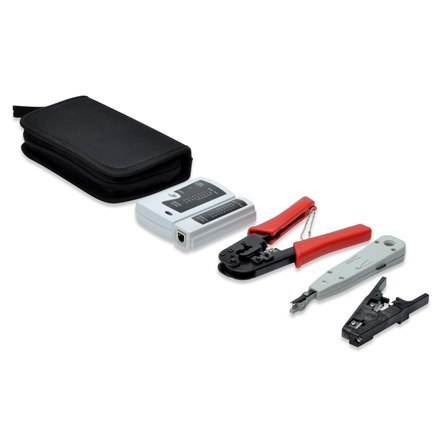Digitus | Network Tool Set, LAN Tester, Crimping Tool, Cut and Stripping Tool, Punch Down Tool | Tool kit Digitus | Network Tool Set, LAN Tester, Crimping Tool, Cut and Stripping Tool, Punch Down Tool | Tool kit