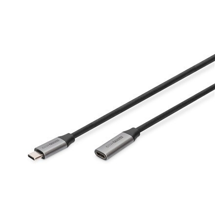 Digitus | Przedłużacz USB | Żeńskie | 24-pinowe USB-C | Męskie | Czarne | 24-pinowe USB-C | 1 m Digitus | Przedłużacz USB | Żeńskie | 24-pinowe USB-C | Męskie | Czarne | 24-pinowe USB-C | 1 m