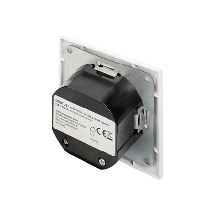 Digitus | Socket with USB A & USB-C Ports, flush mounted Digitus | Socket with USB A & USB-C Ports, flush mounted
