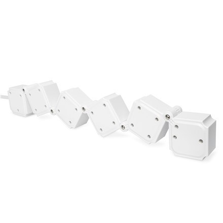 DIGITUS DA-70620 - power strip - 3680 Watt | Output Connector Qty 4 | 1.6 m | Black | White