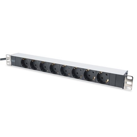 DIGITUS DN-95401 - listwa zasilająca | Złącze wyjściowe Qty 8 | 2 m | Czarny DIGITUS DN-95401 - listwa zasilająca | Złącze wyjściowe Qty 8 | 2 m | Czarny
