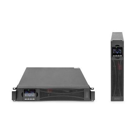 DIGITUS OnLine UPS, rack/tower, 3000VA, 3000W, LCD, 8 x C13, 1 x C19, RS-232, USB, karta SNMP (opcjonalnie), karta przekaźnikowa DIGITUS OnLine UPS, rack/tower, 3000VA, 3000W, LCD, 8 x C13, 1 x C19, RS-232, USB, karta SNMP (opcjonalnie), karta przekaźnikowa