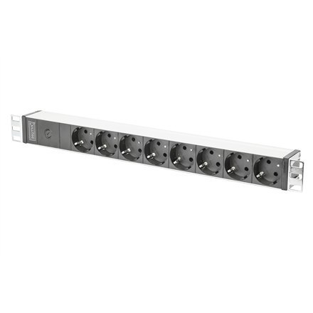 DIGITUS Professional DN-95410 - power distribution strip - 4000 Watt | Output Connector Qty 8 | Black DIGITUS Professional DN-95410 - power distribution strip - 4000 Watt | Output Connector Qty 8 | Black