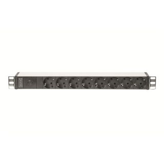 DIGITUS Professional DN-95410 - power distribution strip - 4000 Watt | Output Connector Qty 8 | Black