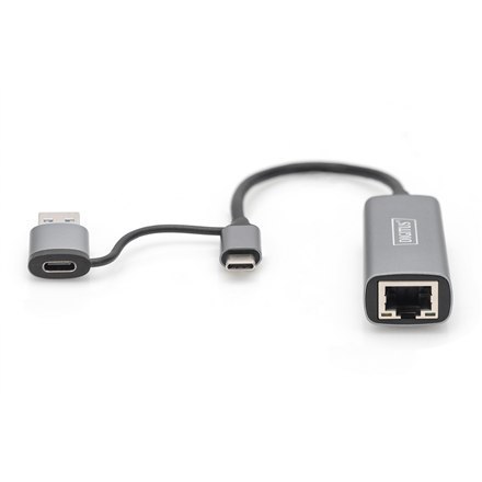 DN-3028 | Adapter USB3.0/USB C 3.1 do 2.5G Ethernet DN-3028 | Adapter USB3.0/USB C 3.1 do 2.5G Ethernet