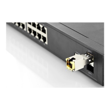 Digitus 1.25 Gbps copper SFP-module, RJ45 | DN-81005 | SFP | Copper | RJ45 | 1250 Mbit/s | Maximum transfer distance 100 m Digitus 1.25 Gbps copper SFP-module, RJ45 | DN-81005 | SFP | Copper | RJ45 | 1250 Mbit/s | Maximum transfer distance 100 m