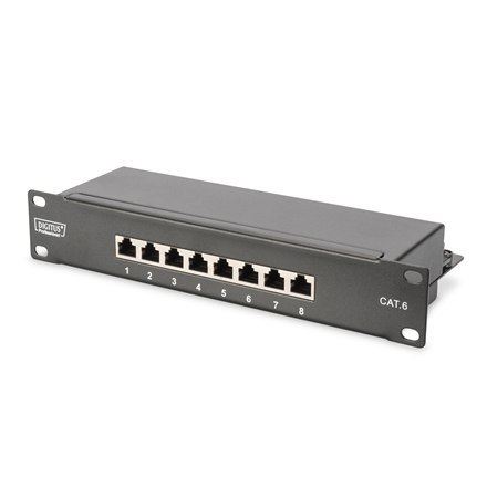 Digitus 10" Network Set, 6U cabinet, shelf, PDU, 8-port switch, CAT 6 patch panel, Grey Digitus | Network Set | DN-10-SET-1 | Th Digitus 10" Network Set, 6U cabinet, shelf, PDU, 8-port switch, CAT 6 patch panel, Grey Digitus | Network Set | DN-10-SET-1 | Th
