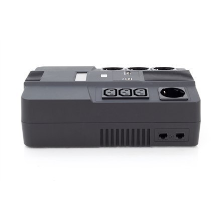 Digitus | UPS All-in-One | UPS All-in-One, 600VA/360W, LED 12V/7Ah x1, 4x CEE 7/7, 3x IEC C13, USB, RJ45 | 600 VA | 360 W | V Digitus | UPS All-in-One | UPS All-in-One, 600VA/360W, LED 12V/7Ah x1, 4x CEE 7/7, 3x IEC C13, USB, RJ45 | 600 VA | 360 W | V