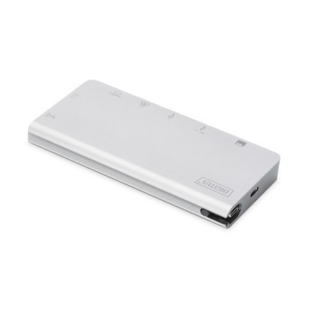 Digitus | USB-C Multiport Travel Dock | DA-70866 | Stacja dokująca | Porty Ethernet LAN (RJ-45) 1 | Porty VGA (D-Sub) 1 | Porty