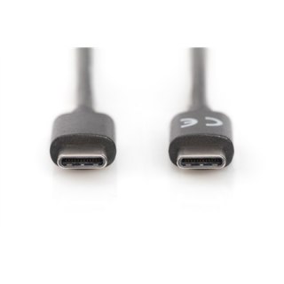 Digitus | USB-C cable | Male | 24 pin USB-C | Male | Black | 24 pin USB-C | 1.8 m