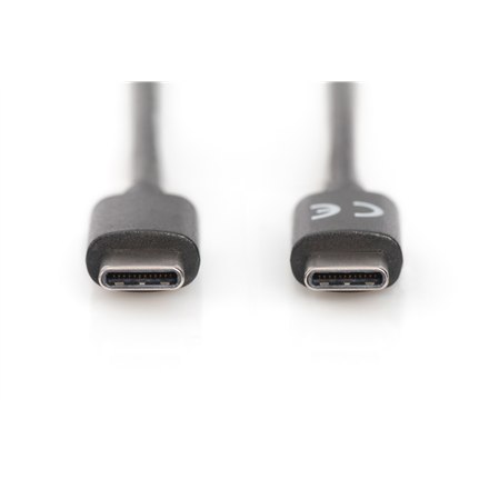 Digitus | USB-C cable | Male | 24 pin USB-C | Male | Black | 24 pin USB-C | 1.8 m Digitus | USB-C cable | Male | 24 pin USB-C | Male | Black | 24 pin USB-C | 1.8 m