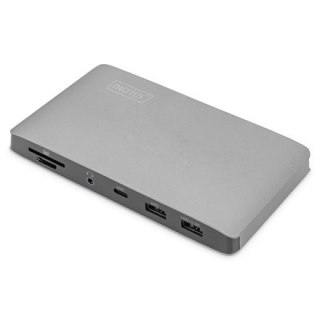 Digitus | Uniwersalna stacja dokująca | Stacja dokująca | Porty Ethernet LAN (RJ-45) | Ilość portów VGA (D-Sub) | Ilość portów D