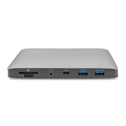 Digitus | Uniwersalna stacja dokująca | Stacja dokująca | Porty Ethernet LAN (RJ-45) | Ilość portów VGA (D-Sub) | Ilość portów D Digitus | Uniwersalna stacja dokująca | Stacja dokująca | Porty Ethernet LAN (RJ-45) | Ilość portów VGA (D-Sub) | Ilość portów D