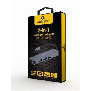 Docking station | USB-C 3.2 | Black | Grey