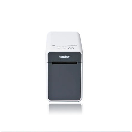 Drukarka etykiet Brother TD-2020A z przewodowym połączeniem, monochromatyczna, termiczna bezpośrednia, w kolorze czarno-białym. Drukarka etykiet Brother TD-2020A z przewodowym połączeniem, monochromatyczna, termiczna bezpośrednia, w kolorze czarno-białym.