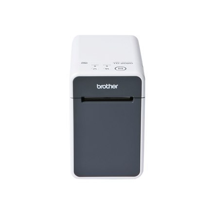 Drukarka etykiet Brother TD-2020A z przewodowym połączeniem, monochromatyczna, termiczna bezpośrednia, w kolorze czarno-białym. Drukarka etykiet Brother TD-2020A z przewodowym połączeniem, monochromatyczna, termiczna bezpośrednia, w kolorze czarno-białym.
