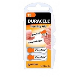 Duracell | A13/DA13/ZL13 | Baterie cynkowo-powietrzne | 6 szt.