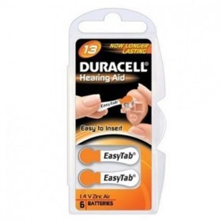 Duracell | A13/DA13/ZL13 | Baterie cynkowo-powietrzne | 6 szt. Duracell | A13/DA13/ZL13 | Baterie cynkowo-powietrzne | 6 szt.