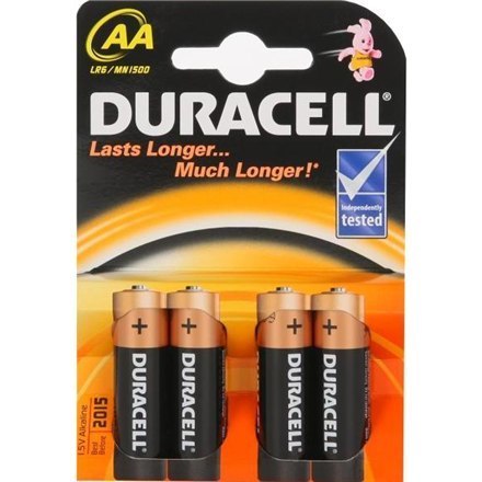 Duracell | AA/LR6 | Alkaliczne podstawowe MN1500 | 4 szt. Duracell | AA/LR6 | Alkaliczne podstawowe MN1500 | 4 szt.