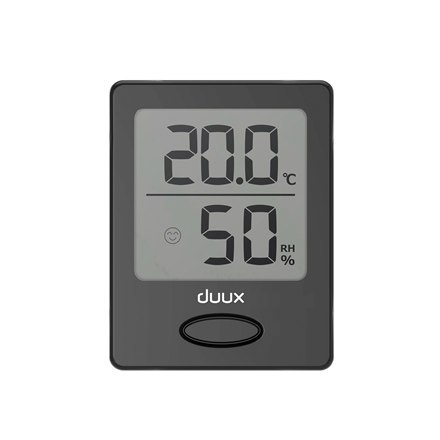Duux | Czarny | Wyświetlacz LCD | Higrometr + Termometr | Sense Duux | Czarny | Wyświetlacz LCD | Higrometr + Termometr | Sense