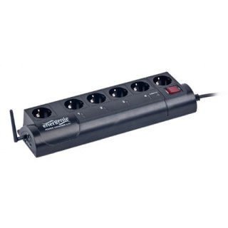 EnerGenie EG-PMS2-LANSW - surge protector | Output Connector Qty 5 | Black