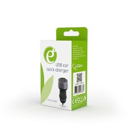EnerGenie | EG-U2QC3-CAR-01 | 2-port USB car quick charger | 5 V | Car charger EnerGenie | EG-U2QC3-CAR-01 | 2-port USB car quick charger | 5 V | Car charger
