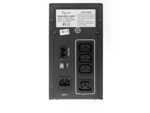 EnerGenie | UPS UPS-PC-1202AP | 1200 VA | 220 V | 220 V EnerGenie | UPS UPS-PC-1202AP | 1200 VA | 220 V | 220 V