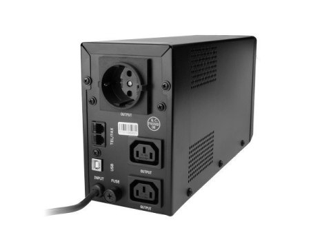 EnerGenie | UPS with USB and LCD display, Black | 850 VA | 220 V EnerGenie | UPS with USB and LCD display, Black | 850 VA | 220 V
