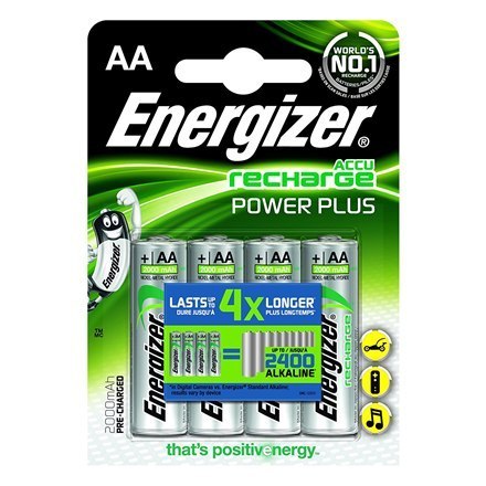 Energizer | AA/HR6 | 2000 mAh | Akumulator ładowalny Accu Power Plus Ni-MH | 4 szt. Energizer | AA/HR6 | 2000 mAh | Akumulator ładowalny Accu Power Plus Ni-MH | 4 szt.