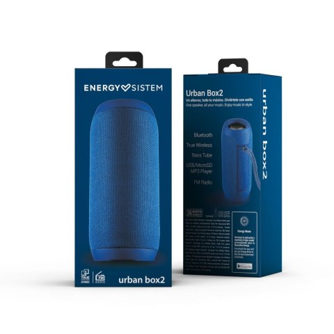 Energy Sistem | Głośnik | Urban Box 2 | 10 W | Bluetooth | Ocean | Połączenie bezprzewodowe Energy Sistem | Głośnik | Urban Box 2 | 10 W | Bluetooth | Ocean | Połączenie bezprzewodowe