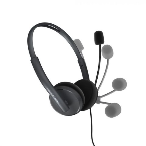 Energy Sistem Headset Office 2 Anthracite, On-ear, 3.5mm plug, retractable boom mic. Energy Sistem | Headset Office 2 | Wired Ea Energy Sistem Headset Office 2 Anthracite, On-ear, 3.5mm plug, retractable boom mic. Energy Sistem | Headset Office 2 | Wired Ea