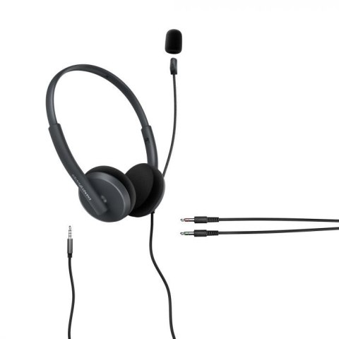 Energy Sistem Headset Office 2 Anthracite, On-ear, 3.5mm plug, retractable boom mic. Energy Sistem | Headset Office 2 | Wired Ea Energy Sistem Headset Office 2 Anthracite, On-ear, 3.5mm plug, retractable boom mic. Energy Sistem | Headset Office 2 | Wired Ea