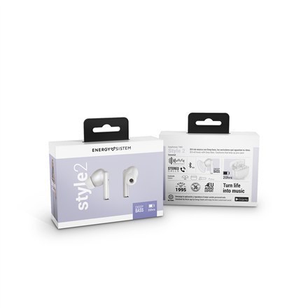 Energy Sistem Słuchawki True Wireless Style 2 w kolorze Kokosowym (True Wireless Stereo, BT 5.1, Głębokie Bas, Etui Ładowania) E Energy Sistem Słuchawki True Wireless Style 2 w kolorze Kokosowym (True Wireless Stereo, BT 5.1, Głębokie Bas, Etui Ładowania) E
