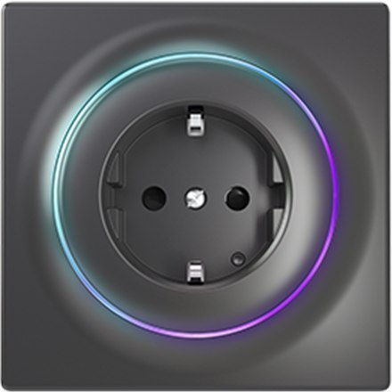 FIBARO Walli Outlet type F, Black Z-Wave EU Fibaro FIBARO Walli Outlet type F, Black Z-Wave EU Fibaro