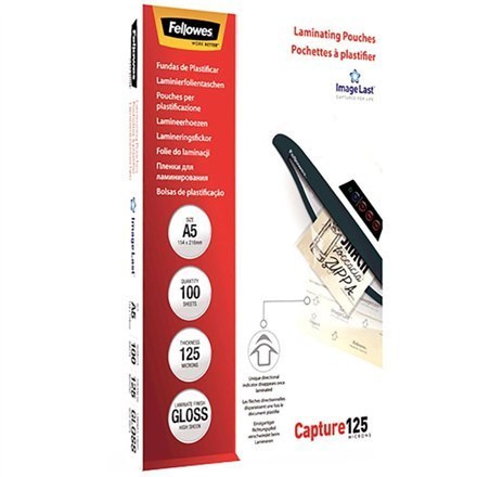 Fellowes | Lamination pouches | A3 (297 x 420 mm) | Glossy | Transparent Fellowes | Lamination pouches | A3 (297 x 420 mm) | Glossy | Transparent