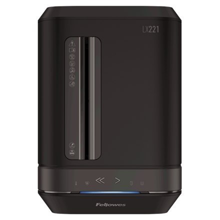 Fellowes Powershred | LX221 | Micro-cut | Shredder | P-5 | Credit cards | Staples | Paper clips | Paper | 30 litres | Black Fellowes Powershred | LX221 | Micro-cut | Shredder | P-5 | Credit cards | Staples | Paper clips | Paper | 30 litres | Black
