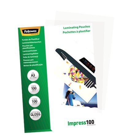 Fellowes | Woreczki do laminowania | A3 (297 x 420 mm) | Błyszczące | Przezroczyste Fellowes | Woreczki do laminowania | A3 (297 x 420 mm) | Błyszczące | Przezroczyste