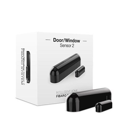 Fibaro | Door/Window Sensor 2 | Z-Wave | Black Fibaro | Door/Window Sensor 2 | Z-Wave | Black