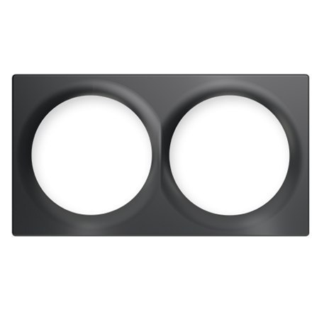 Fibaro Double Cover Plate, Black Fibaro | FG-Wx-PP-0003-8 | Double Cover Plate | Black Fibaro Double Cover Plate, Black Fibaro | FG-Wx-PP-0003-8 | Double Cover Plate | Black