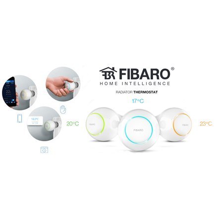 Fibaro | Głowica termostatu grzejnikowego | Z-Wave | Biały Fibaro | Głowica termostatu grzejnikowego | Z-Wave | Biały