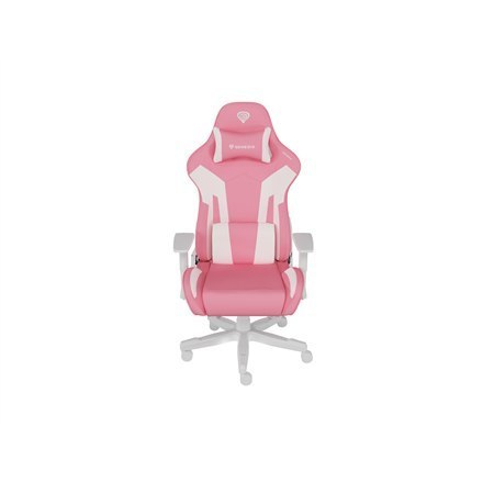 Fotel gamingowy Nitro 710 w kolorze białym z różowymi akcentami - Genesis, Gaming Chair Fotel gamingowy Nitro 710 w kolorze białym z różowymi akcentami - Genesis, Gaming Chair