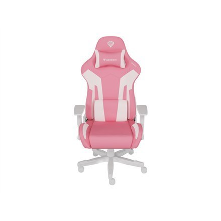 Fotel gamingowy Nitro 710 w kolorze białym z różowymi akcentami - Genesis, Gaming Chair Fotel gamingowy Nitro 710 w kolorze białym z różowymi akcentami - Genesis, Gaming Chair