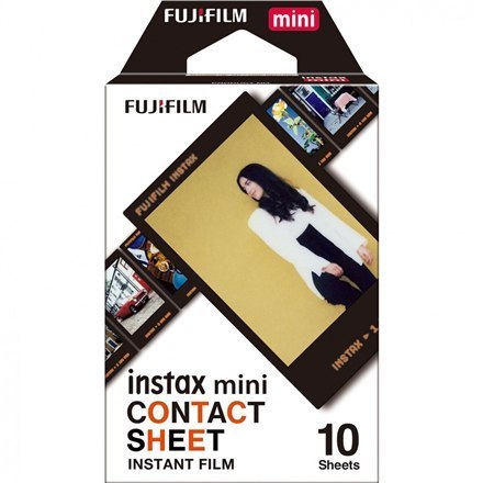 Fujifilm | Instant Film | Instax Mini Contact Sheet | 54 cm x 86 mm | Image dimensions: 62 × 46 mm | Quantity 10 Fujifilm | Instant Film | Instax Mini Contact Sheet | 54 cm x 86 mm | Image dimensions: 62 × 46 mm | Quantity 10