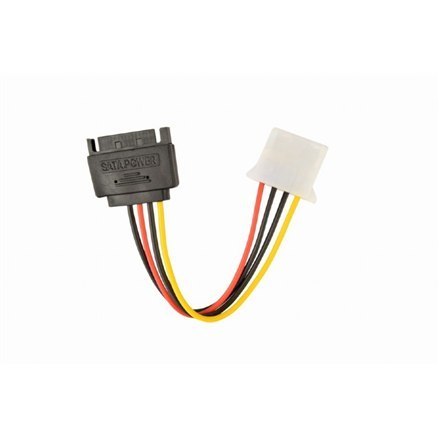 Gembird | Adapter zasilania | 4 pinowe zasilanie wewnętrzne | 15 pinowe zasilanie Serial ATA | 0,15 m Gembird | Adapter zasilania | 4 pinowe zasilanie wewnętrzne | 15 pinowe zasilanie Serial ATA | 0,15 m