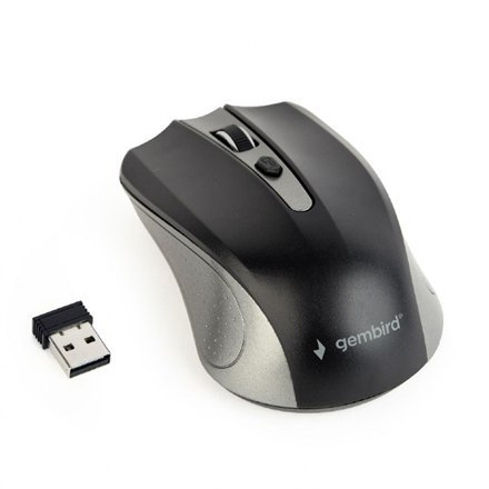 Gembird | Bezprzewodowa mysz optyczna 2,4 GHz | MUSW-4B-04-GB | Mysz optyczna | USB | Spacegrey/Black Gembird | Bezprzewodowa mysz optyczna 2,4 GHz | MUSW-4B-04-GB | Mysz optyczna | USB | Spacegrey/Black