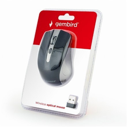 Gembird | Bezprzewodowa mysz optyczna 2,4 GHz | MUSW-4B-04-GB | Mysz optyczna | USB | Spacegrey/Black Gembird | Bezprzewodowa mysz optyczna 2,4 GHz | MUSW-4B-04-GB | Mysz optyczna | USB | Spacegrey/Black