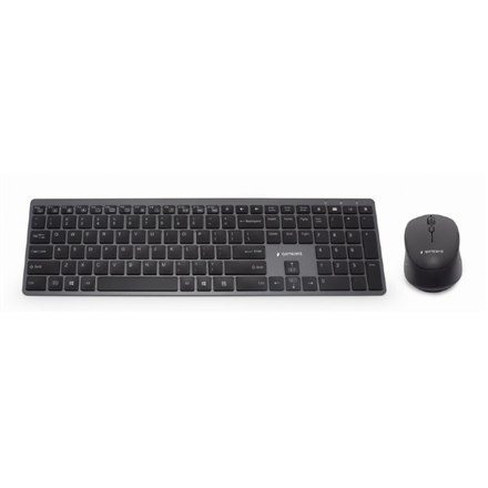 Gembird | Bezprzewodowy zestaw biurkowy Backlight Pro Business Slim | KBS-ECLIPSE-M500 | Zestaw klawiatura i mysz | Bezprzewodow Gembird | Bezprzewodowy zestaw biurkowy Backlight Pro Business Slim | KBS-ECLIPSE-M500 | Zestaw klawiatura i mysz | Bezprzewodow