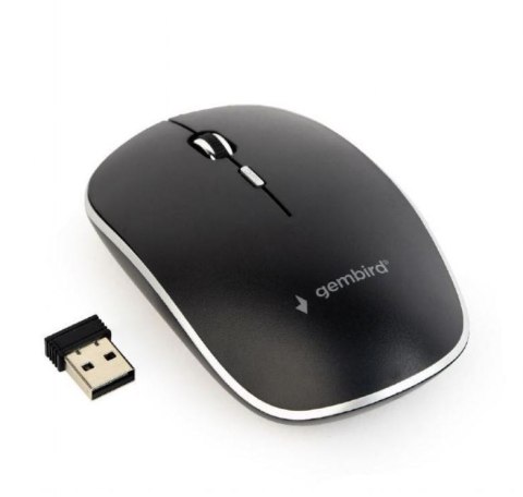 Gembird | Cicha bezprzewodowa mysz optyczna | MUSW-4BS-01 | Mysz optyczna | USB | Czarny Gembird | Cicha bezprzewodowa mysz optyczna | MUSW-4BS-01 | Mysz optyczna | USB | Czarny